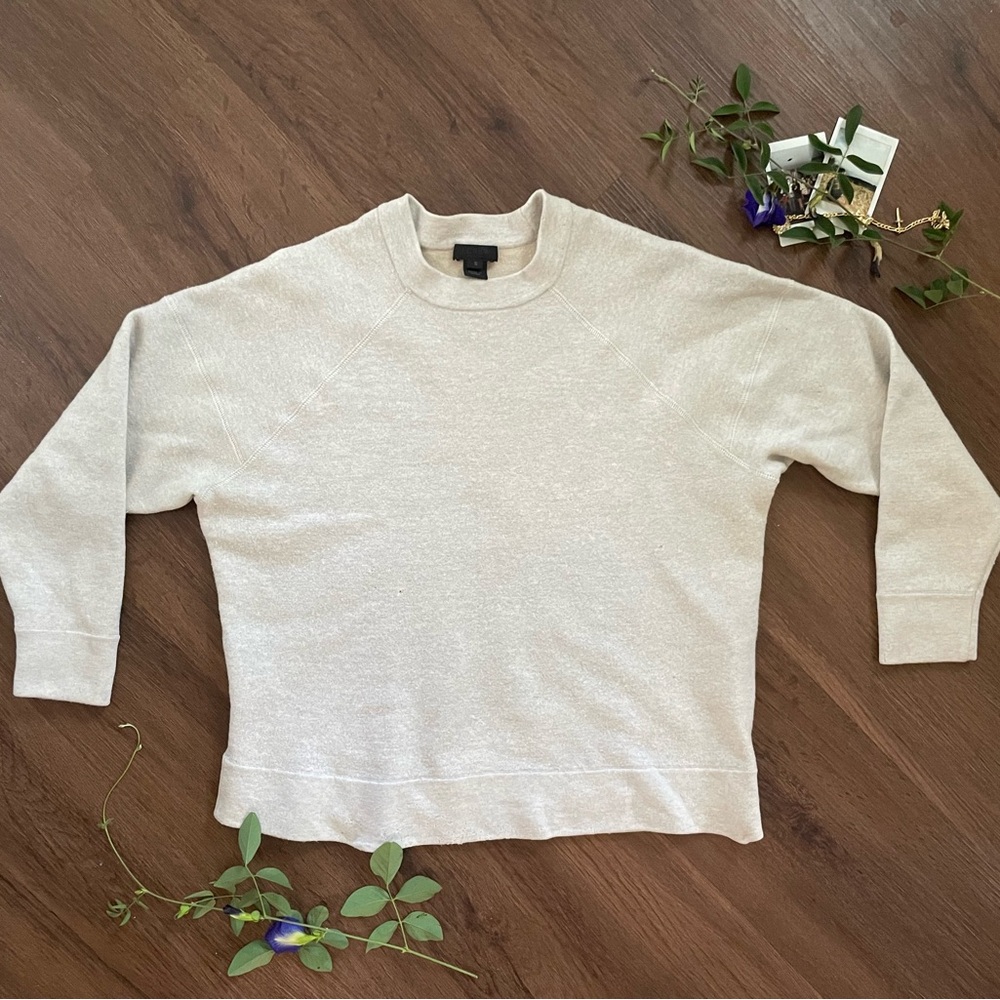 J. Crew Heather Crewneck Wool Sweatshirt